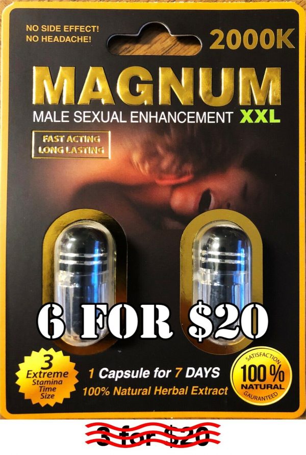 3x MAGNUM Sex Pills Male Enhancement Strong Effective 100% ...