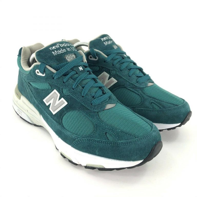 Men’s New Balance 993 Green Suede Casual Shoes Sz 9.5