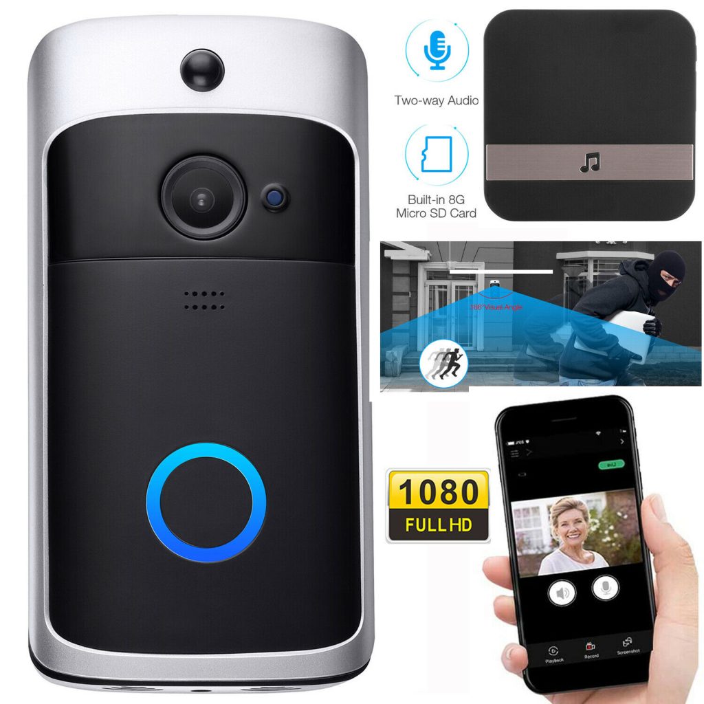 Wireless Doorbell With Security Camera